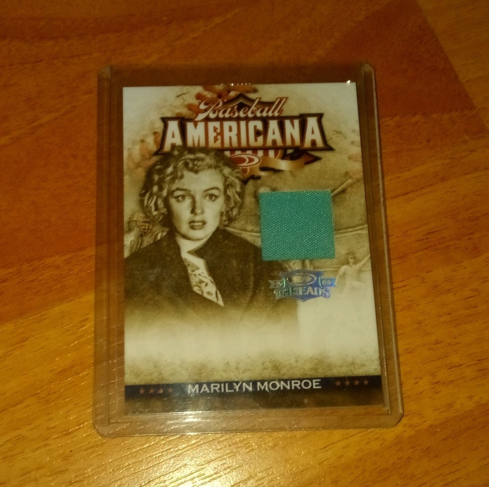 Marilyn Monroe Baseball Americana Card